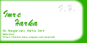 imre harka business card